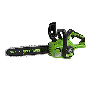 Greenworks 24-volt 12-in Battery Chainsaw Battery Not Included Charger Not Included one_size | CS24L00 $79
