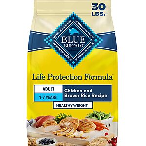 Blue Buffalo Life Protection Formula Healthy Weight Chicken Dog Food, 30 lb $30.59