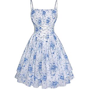 Scarlet Darkness Women's Corset Milkmaid Dress w/ Adjustable Straps (Various) $14.99 + Free Shipping w/ Prime or on $35+
