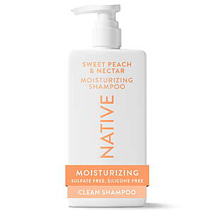 Native Moisturizing Shampoo & Conditioner Set, Sweet Peach & Nectar, Sulfate & Paraben Free, 16.5 oz $2 YMMV