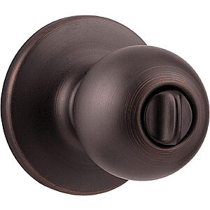 Kwikset Polo Bed & Bath Privacy Knob (Venetian Bronze) $8.96 + Free Shipping w/ Prime or on $35+