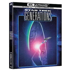 Star Trek Vii: Generations [UHD] $11.54