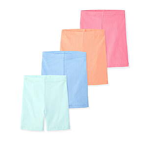 4-Pack Garanimals Newborn, Baby & Toddler Girl Ribbed Cotton Biker Shorts, $3.67