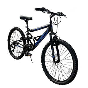Hyper Bicycles 26" Shocker Mountain Bike, Adult Ages 14+, Black/Blue $95.53