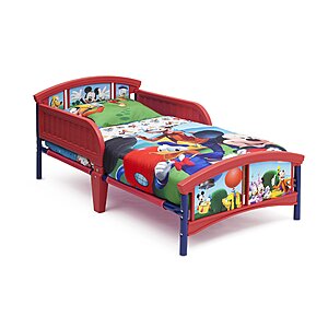 Delta Children Plastic Toddler Bed, Disney Mickey Mouse - $33.68