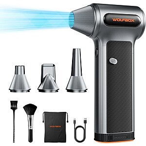 eBay - WOLFBOX MF200 Compressed Air Duster w/Removable Battery & 4 Nozzles, Mini Blower - $ $63.99