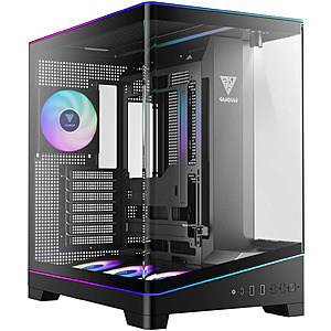 GAMDIAS Atlas P6 CG Mid-Tower Gaming PC, Mini-ITX, Micro-ATX, and ATX, 4x120mm PWM ARGB Fans $120 + F/S