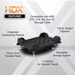 HDX 27 Gal. Storage Tote Taxi Dolly $19.98