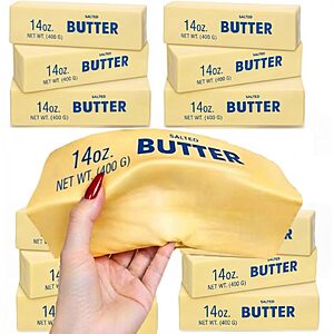 10in Giant Butter Squishy,Large Slow Rising squishys,Big Squishy Butter Stress Relief Squeeze Toy, Large Butter Stick Stress Relief $13.99