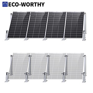 ECO-WORTHY Solar Panel Mounting Brackets Kit System for 4PCS Panels $79.99 + Free Shipping