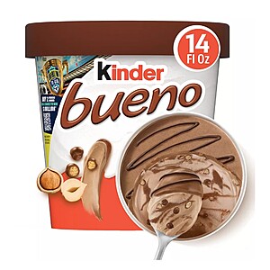 Select Stores: Kinder Bueno Hazelnut Frozen Dairy Dessert - 14 fl oz $3.49