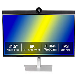Costco Members: 32" Dell Ultra Sharp 6K 60Hz Monitor w/ Webcam, Speakers, KVM & Ethernet $800 + Free Shipping