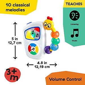 $6.49 FS Walmart+ or Pick Up Baby Einstein Take Along Tunes Musical Infant Toy with Volume Control