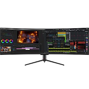 INNOCN 49" Curved Gaming Monitor 144Hz Ultrawide 32:9 WDFHD 3840 x 1080P, R1800, 99% sRGB, HDR400, USB Type C, DisplayPort, HDMI, Built-in Speakers $499.96