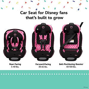 Disney Baby Grow and Go All-in-One Convertible Car Seat, Infant to Toddler Carseat, variouse colors, from $131.99