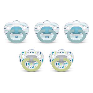 $6.39 FS Prime or $35 AMAZON: NUK First Choice Classic Orthodontic Baby Pacifier, 6-18 Months Baby Pacifier, Assorted Colors 5-pack