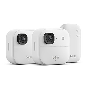 2 pack Blink Outdoor 2K+ Wireless Smart Security Cameras with Sync Core Module with free shipping for $54.98