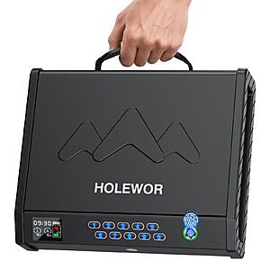 Handheld Portable Biometric Gun Safe for Handgun 3 Ways of Access $34.99