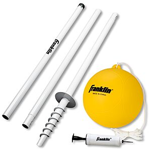 Franklin Sports Portable Steel Tetherball Set w/ Ball, Rope & Pole $16.80 + Free Shipping w/ Prime or on $35+