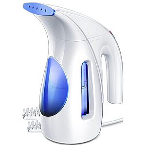 HiLife Portable Handheld Clothes Steamer (240mL / Up to 15 minutes, Blue)  $11.99 + Free Shipping w/ Prime or on $35+