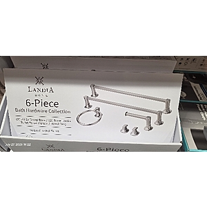 Costco Members: LANDIA 6-PIECE BATH HARDWARE SET