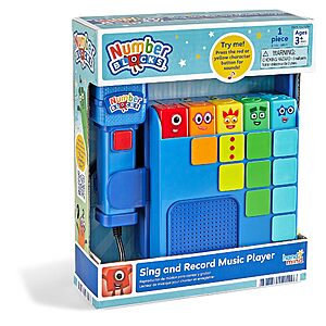 $13.85 - hand2mind Numberblocks Sing and Record Music Player, Kids Karaoke Microphone, Musical Toys