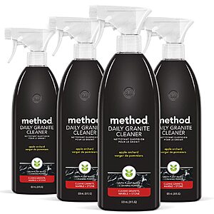 4-Pack 28-Ounce Method Daily Granite Cleaner Spray (Apple Orchard) $16.88 ($4.22 Each) w/ S&S + Free Shipping w/ Prime or on $35+