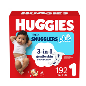 Costco Members - Huggies Plus Diapers, (Size 1-2) $29.99, (Size 3-7) $39.99 + free shipping