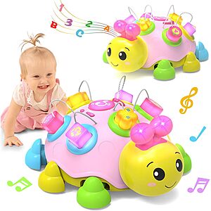 Holaxander Baby Musical Ladybug Crawling Toys - $13.99 @ Amazon