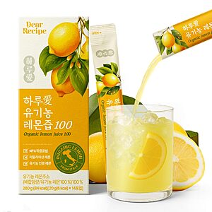 [S&S]14ct 20g Each Organic Pure NFC Whole Lemon Juice Sticks $7.42 + Free S&H w/ Prime or $35+