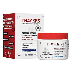 [SnS] $7.36* | 2-Oz Thayers Barrier Bestie Ultra Whip Cream Moisturizer (Dry to Very Dry Skin) at Amazon