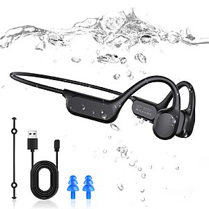 Niecase Swimming Headphones Underwater,IP68 Waterproof Headphones $29.99