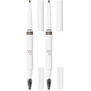 2-Pack e.l.f. Dual-Ended Brow Pencil w/ Spoolie (Neutral Brown) $4.75 w/ S&S + Free Shipping w/ Prime or on $35+