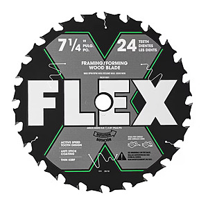 FLEX 7-1/4-in 24 -Tooth Rough Finish Carbide Circular saw blade Individual - Lowes $5.98