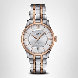 Tissot Womens Tissot Chemin des Tourelles Powermatic 80 34 mm 316L Stainless Steel case $805