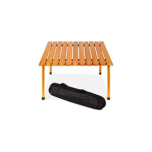 27.5" Foldable Hardwood SONICGRACE  Outdoor Table $29.99 + Free Shipping w/ Prime