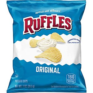40-Count 1-Oz Ruffles Potato Chips (Original) $10.71 w/ S&S + Free Shipping w/ Prime or on orders over $35