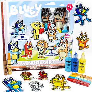 Bluey Window Art Suncatchers Kit for Kids $7.49 + Free S&H w/ Prime or $35+