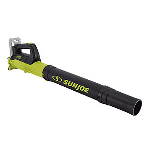 Restored Premium Sun Joe 24V-TB-LTE 24-Volt iON Cordless Compact Turbine Jet Blower, Kit (w/ 2.0-Ah Battery + Quick Charger) (Green) (Refurbished) $29.99