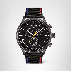 Tissot mens Tissot Chrono XL 316L stainless steel case with antique steel PVD coating Casual Watch Black T1166173705102 $300