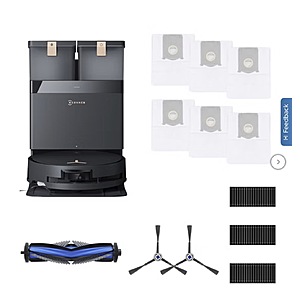 Ecovacs X8 Pro Omni Care Robot Vacuum and Instant Self-Washing Roller Mop Bundle $549.99 Free Shipping Costco.com