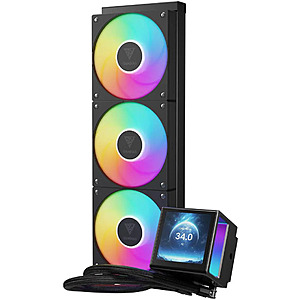360mm GAMDIAS CHIONE P5-360 AIO Liquid CPU Cooler w/ 3.4" IPS LCD (Black) $79.99 + Free Shipping