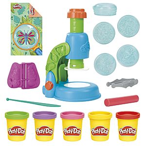 Play-Doh Light & Look Microscope for Kids, Electronic Preschool Toys for Girls & Boys, 9 Accessories & 5 Colors, Back to School Gifts, Ages 3+ $8.99