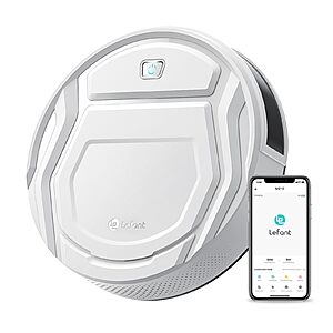 Lefant Robot Vacuum Cleaner, Strong Suction, 120 Mins Runtime, Slim, Low Noise, Automatic Self-Charging, Wi-Fi/App/Alexa Control M210 $89.98