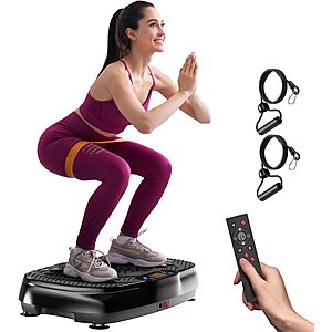 TISSCARE 120-Speed Vibration Plate Exercise Machine (400 lbs Capacity) $44.99 + Free Shipping $80