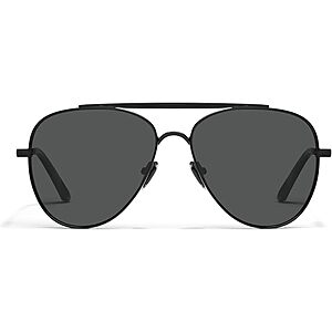 Quay Free Fall Aviator Polarized Sunglasses (Black/Smoke) $21.41 + Free Shipping