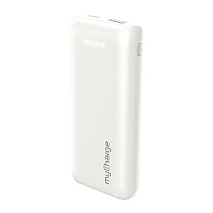 (Open Box) myCharge 10000mAh Power & Go Portable Power Bank (White) $12.74 or less + Free Shipping