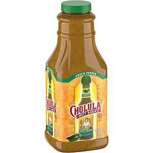 Cholula Green Pepper Hot Sauce, 64 fl oz - One 64 Fluid Ounce Bulk Container of Green Jalapeno Hot Sauce~$19.54 With S&S @ Amazon