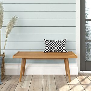Plank+Beam Rectangular Entryway Bench, Mid-Century Modern, 41.25", Pecan, $59, Amazon