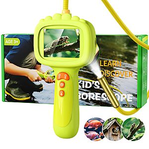 Ashfly Kids' STEM Borescope Camera w/ 2.4" Screen, LED Lights & Semi-Rigid Cable $13.99 + Free Shipping w/ Prime or on $35+
